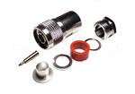 Wtyk N na kabel RG213, RF10, H1000 skręcany PTFE