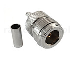 Gniazdo N na kabel RG174 zaciskane
