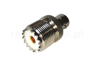 Przelotka gniazdo UHF / gniazdo BNC PTFE