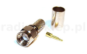 Wtyk SMA na kabel H155, RF5 zaciskany
