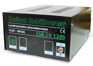 Zasilacz ZSB10 13,8V 10/12A z podtrzymaniem 12Ah