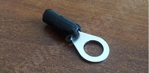 Końcówka oczko 10mm czarna