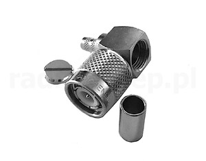 Wtyk TNC kątowy na kabel RG58 zaciskany AMPHENOL