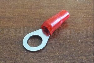 Końcówka oczko 10mm czerwona