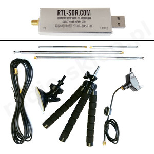 RTL-SDR V3 R820T2 RTL2832U z antenami