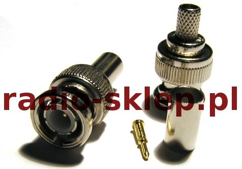 Wtyk BNC na kabel RG58 zaciskany