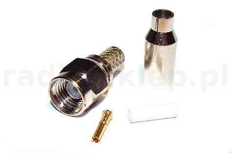 Wtyk RSMA na kabel RG174 zaciskany