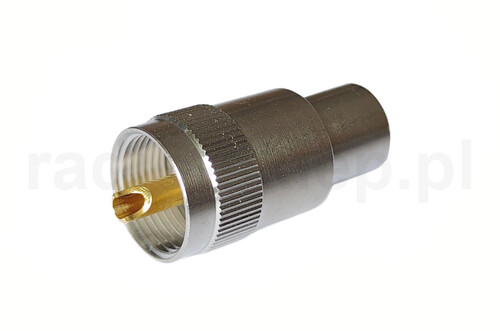 Wtyk UHF na kabel RF10, RG213, H1000 nakręcany PTFE