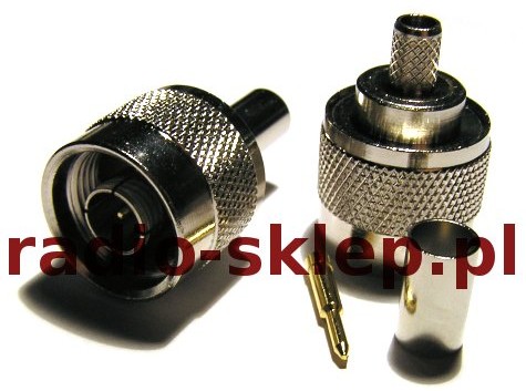 Wtyk N na kabel H155, RF5 zaciskany