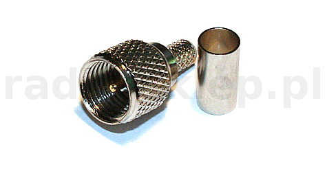 Wtyk mini UHF na kabel RG58 zaciskany