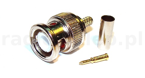 Wtyk BNC na kabel RG174 zaciskany