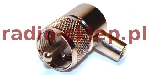 Wtyk UHF na kabel RG58 nakręcany kątowy