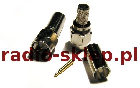 Wtyk SMA na kabel RG58 zaciskany