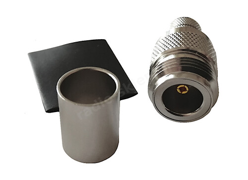 Gniazdo N na kabel RG213, RF10, H1000 zaciskane PTFE radio-sklep.pl