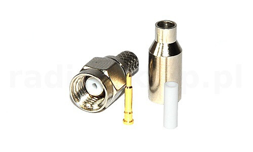 Wtyk SMA na kabel RG174 zaciskany