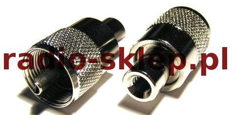 Wtyk UHF na kabel RG58 nakręcany bakelit
